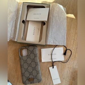 Gucci GG Iphone 11 Pro Phone Case - authentic, comes with tags and box.